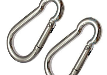 2er Set Edelstahl Karabiner