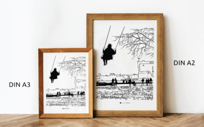 Poster „Werftblick“ | Schaukel-Illustration