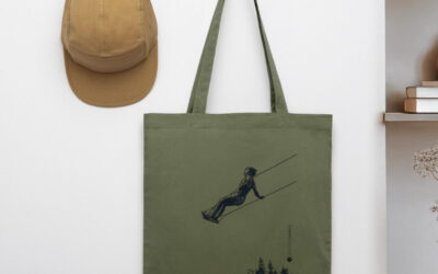 Stoffbeutel mit Schaukelmotiv „Waldflug“