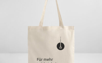 Stoffbeutel mit Statement „Leichtigkeit“ | Motivfarbe: Schwarz