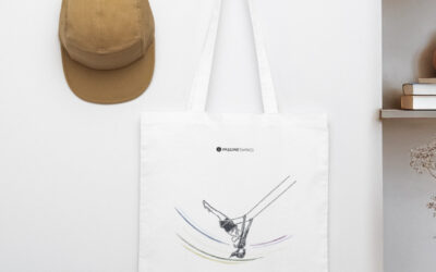 Bio-Stoffbeutel mit Schaukel-Motiv „Hals über Kopf“