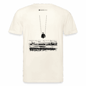 T-Shirt "Promenadenblick" | Schaukel-Motiv Backprint
