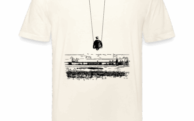 T-Shirt „Promenadenblick“ | Schaukel-Motiv Backprint