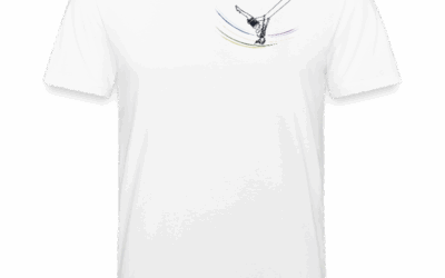 T-Shirt „Hals über Kopf“ | Schaukel-Motiv Frontprint