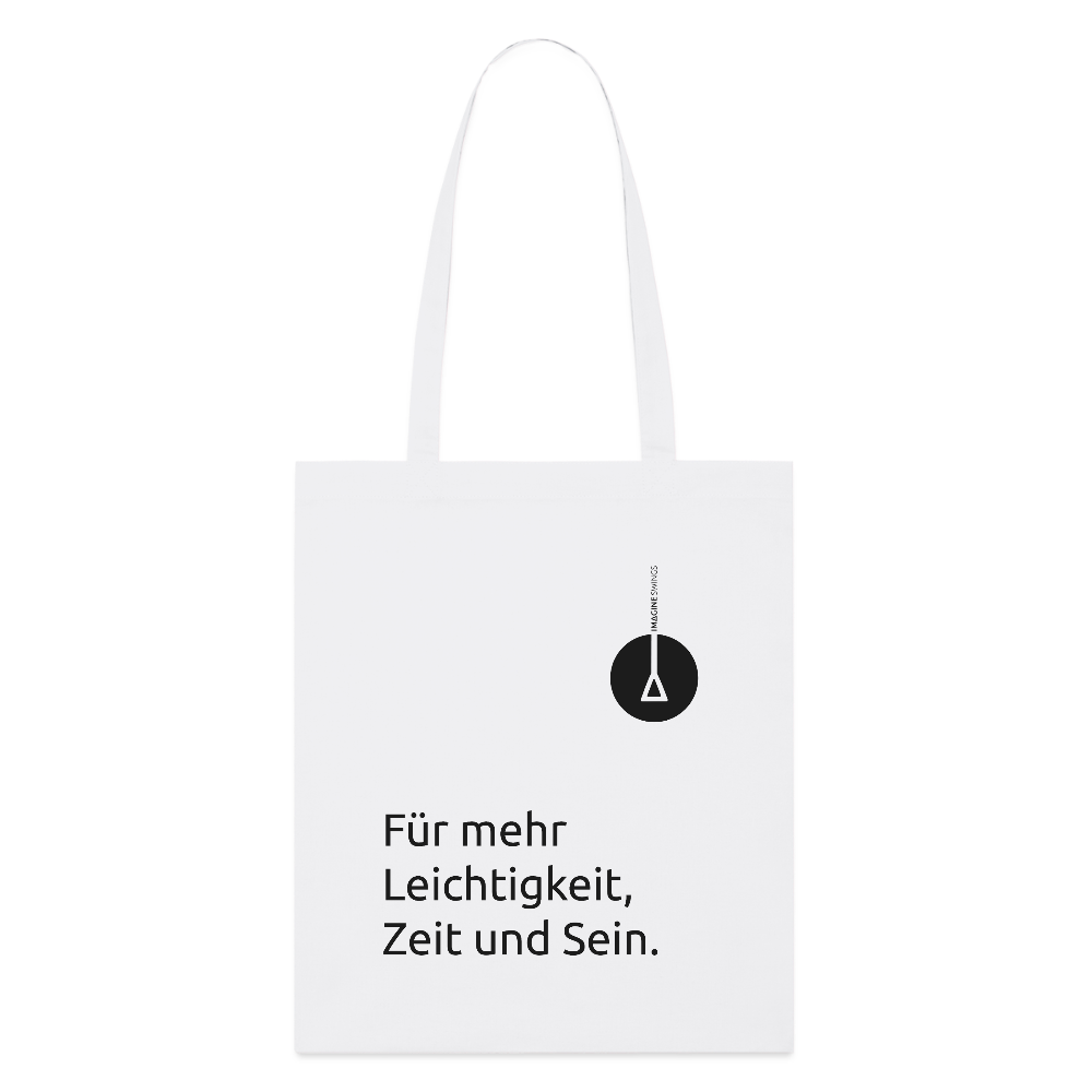 Stoffbeutel mit Statement "Leichtigkeit" | Motivfarbe: Schwarz – Bild 5