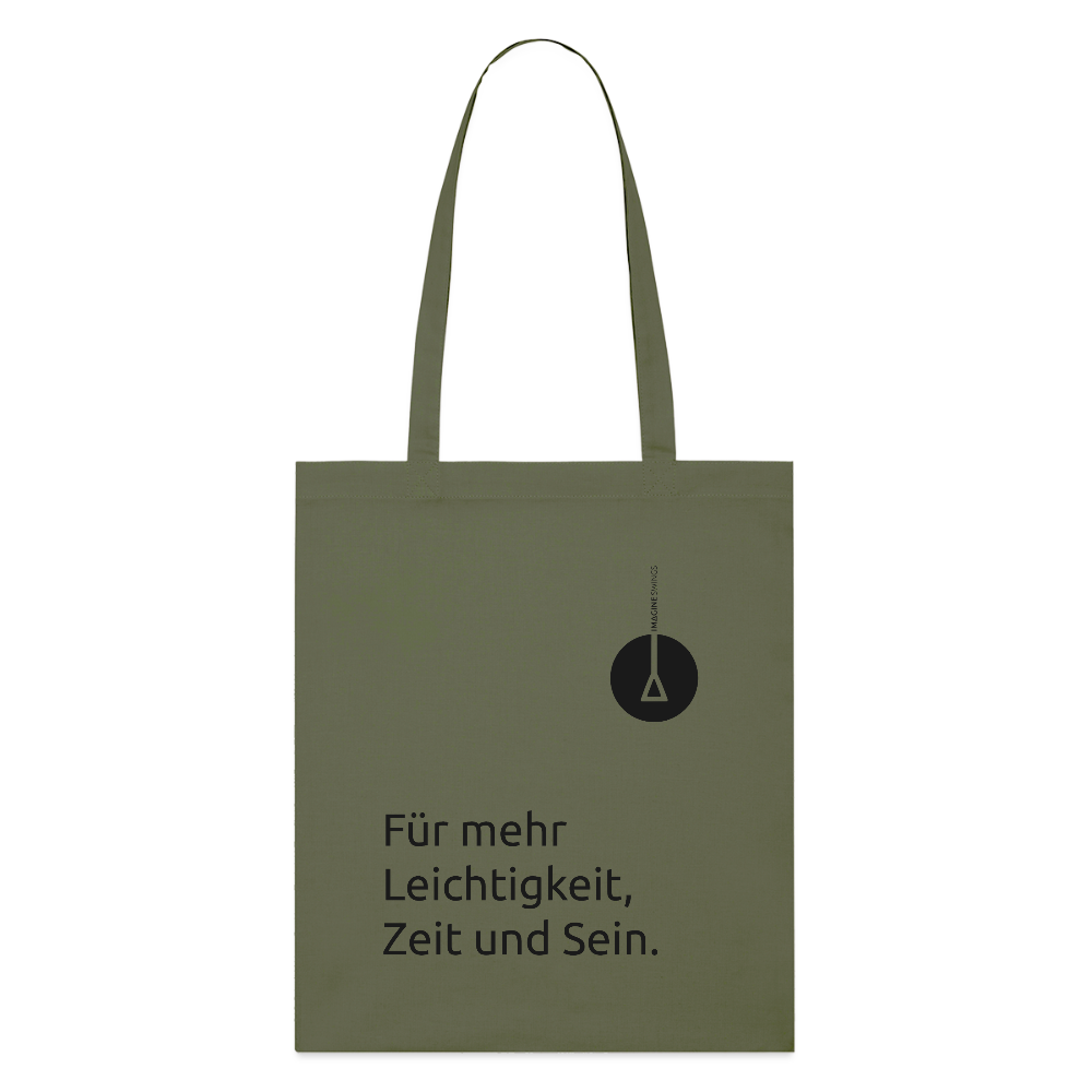 Stoffbeutel mit Statement "Leichtigkeit" | Motivfarbe: Schwarz – Bild 7